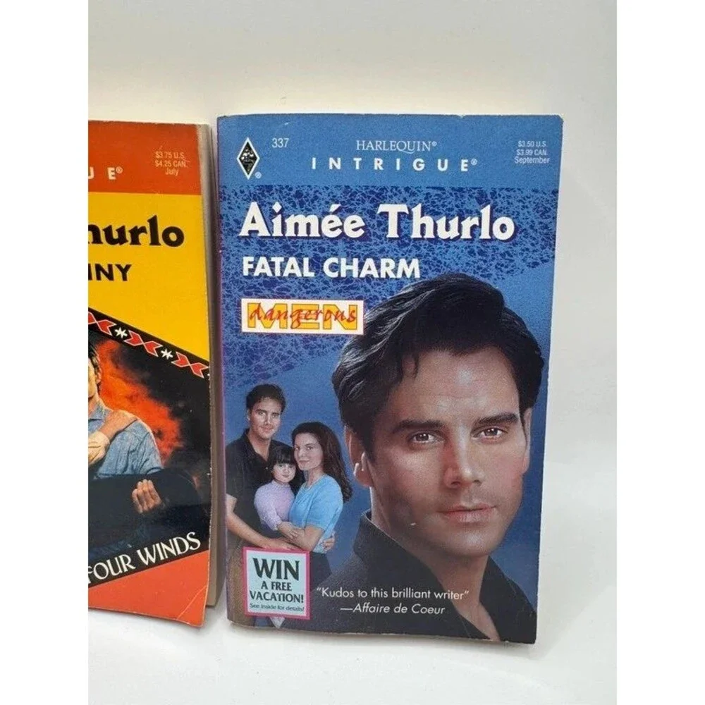 Harlequin Intrigue 2 Book Lot Aimee Thurlo Her Destiny Fatal Charm Romance Novel